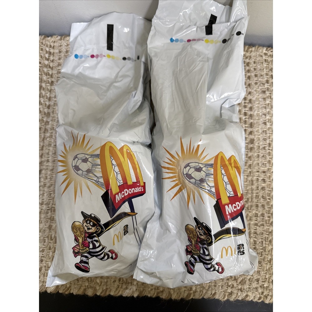 McDonald's World Cup 2026 FIFA Adult Happy Meal Cups Set of 2 Factory Sealed